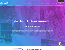 Tablet Screenshot of macplast.com.br